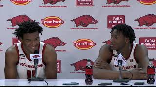 Karter Knox and Adou Thiero Press Conference - Arkansas 68, Georgia 65