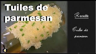 Les recettes de Julie Andrieu : Les Tuiles de Parmesan