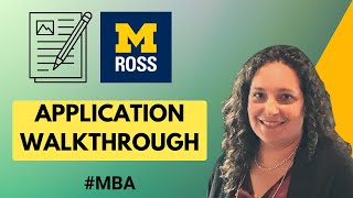 How to Fill Out Michigan Ross Application | Best Practices for Writing a Compelling MBA Application