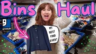 My BEST EVER Bins Find! ~ Thrift With Me At The Goodwill Outlet Bins + THRIFT Haul To Resell