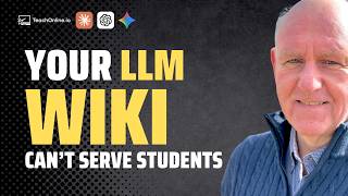 Karpaty's LLM Wiki Works For Me - Not My Student-Facing AI Agents