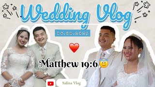 Christain Wedding Vlog🤍💐 ||*Matthew 19:6*😇||@Salina_Vlog 🩶