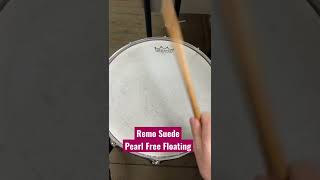 Remo Ambassador Suede on Pearl Free Floating Snare Drum #drums #snare