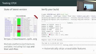 Introduction to CP2K (7/7) - Parallelization, Automatization, Input Magic (Tiziano Müller)