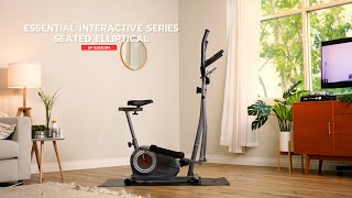 Sunny Health & Fitness | Essential Interactive Series Seated Elliptical - SF-E322004
