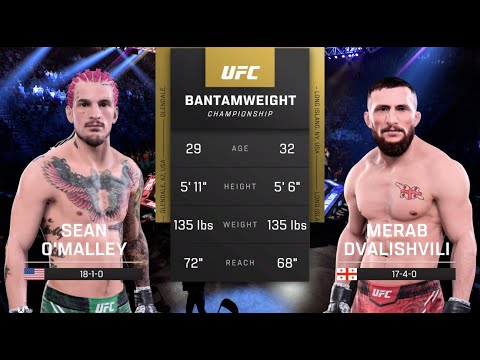 UFC 306 Sean O'Malley Vs Merab Dvalishvili BW Championship Fight ...