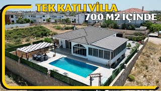 ‼️Satıldı‼️Tek Katlı Muhteşem Villa 700 m2 Arsa İçinde Kış Bahçeli E-257