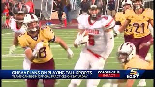 OHSAA: Fall high school sports can still proceed as scheduled