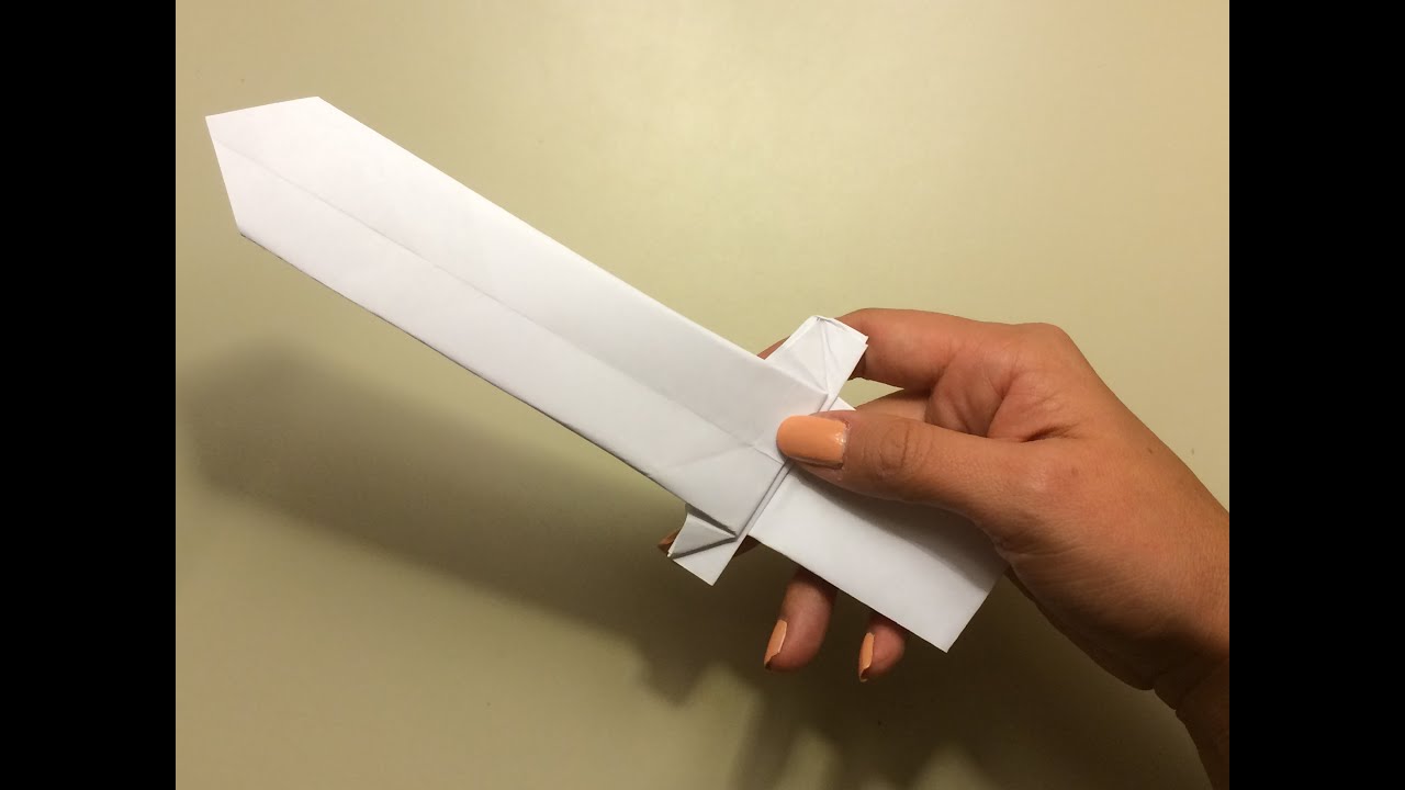 Origami For Beginners: Sword - YouTube