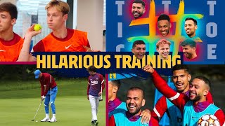 The most HILARIOUS Barça training exercises of the season