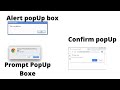 POPUP BOXES IN JAVASCRIPT - CONFIRM BOX IN JAVASCRIPT - PROMPT BOX IN JAVASCRIPT - JavaScript by CR