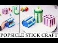 DIY Popsicle stick crafts | DIY storage gift box | best jewellery storage box out of Pop stick