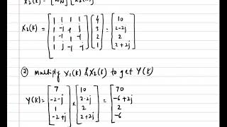 Circular Convolution By DFT And IDFT Method example.