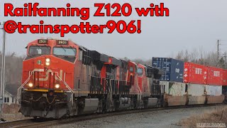 CN Z120 with 100 Unit through Windsor Junction, NS.