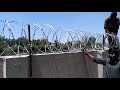 How to install Security Razor Wire on Boundary Wall. Barbed Wire , Chainlink Fence.   03335195881