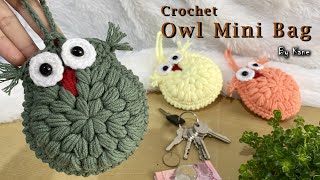 CROCHET WALLET : How to Owl Crochet Mini Bag 🦉🦉🦉 | Crochet a Small Baby Owl | Owl Purse Crochet