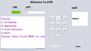 ATM Program - Java GUI