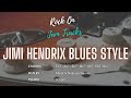 jimi hendrix blues style backing track for guitar in eb