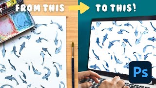 Digitize Your Hand Painted Art with Photoshop: A Step by Step Guide
