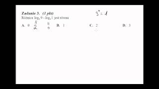 Logarytmy- zadania maturalne,  logarytm dziesiętny, logarytm naturalny, działania na logarytmach