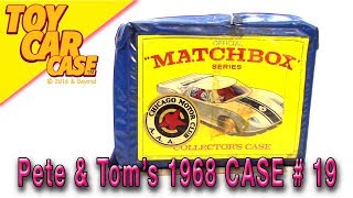 Pete and Tom's 1968 Matchbox Collector's Case Toy Car case