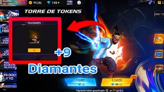 SACO CON +9💎DIAMANTES LOS PUÑOS DE PODER HÍBRIDO en free fire - Torre de Tokens 2025