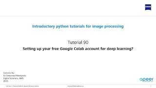 Tutorial 90 - Setting up your free Google Colab account for deep learning