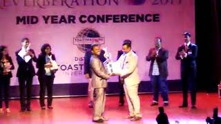 TM Shyamraj A | Humorous Speech Contest | Award - District Level (District 82) | November, 2015