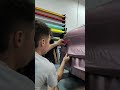 wrapping the front bumper on this tesla model y in @inozetek supergloss metallic rose asmr tesla