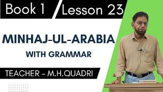 Minhajul Arabia Book1 | Lesson 23, Kitaab 1 | Dars 23 by Mohammad Hafeezuddin Quadri.