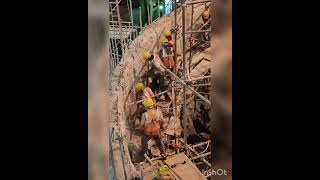 Silo demolition work