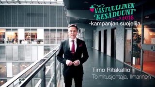 Vastuullinen kesäduuni 2016: Timo Ritakallion kesäduunihaaste