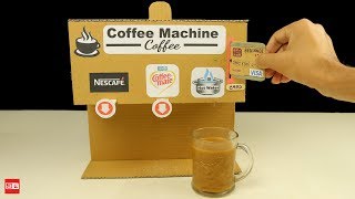 How to Make a Coffee Machine from Cardboard at Home