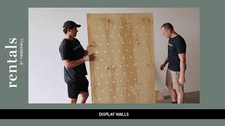 DISPLAY WALLS Installation Tips \u0026 Tricks · Rentals by TIMBERMILL