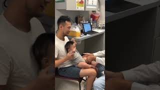 Doctor giving Vaccine to baby in interesting way #shorts #shortsvideo