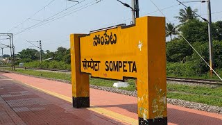 Sompeta railway station Andhra Pradesh, Indian Railways Video in 4k ultra HD