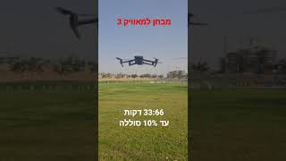 מבחן זמן טיסה ברוח Mavic 3 Cine