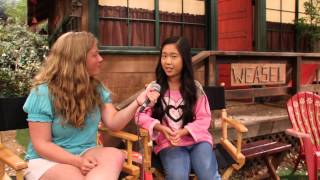 Nina Lu Interview at Bunk'd Press Set Visit