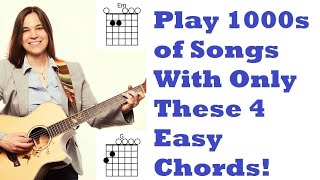FIRST Guitar Chords You NEED To Learn - Easiest Beginner Guitar Chords For Playing Songs