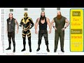 WWE Wrestlers Height Comparison Chart  With Music