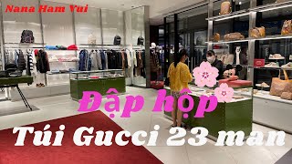 Đập hộp túi xách Gucci 23 man = 46 triệu đồng mừng sinh nhật