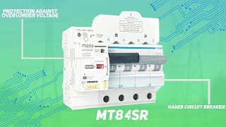 MT84SR+HAGER |CIRCUIT BREAKER WITH VOLTAGE PROTECTION