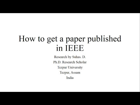 How to Publish a Paper in IEEE 2017 How to Publish a Paper in IEEE 2017