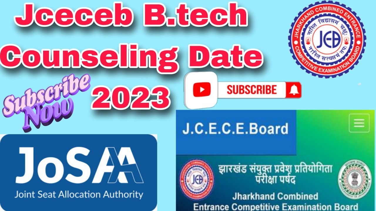 JEE Main 2023 B.tech Admission JCECEB Counseling Form Fill Date Kab ...