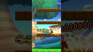 Mario vs 999 Giga Mushrooms and Bowser Shells in New Super Mario Bros. U ?