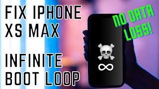 Fix iPhone Xs Max stuck on flashing Apple logo  in an infinite bootloop?
