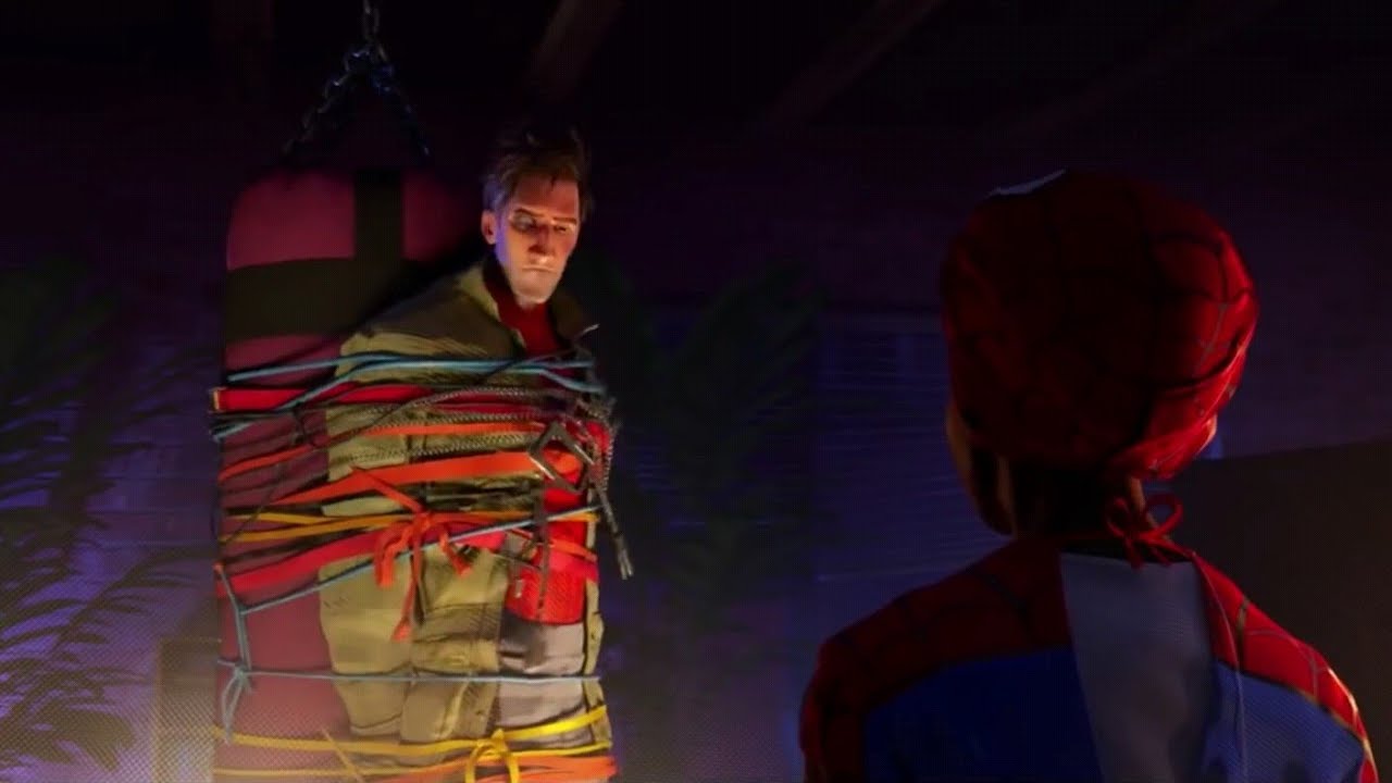 Miles Interrogates Peter Scene | Spider-Man: Into The Spider-Verse ...