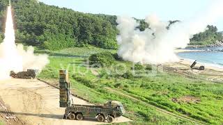 An M270 Multiple Launch Rocket System Launches Rockets Free Stock Video Footage Download Clips 2010s