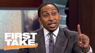 Stephen A. Smith defends Kyrie Irving's cryptic answers from interview | First Take | ESPN
