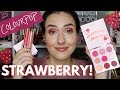 ColourPop Strawberry Collection Swatches | Strawberry Shake Palette Comparisons + Tutorial
